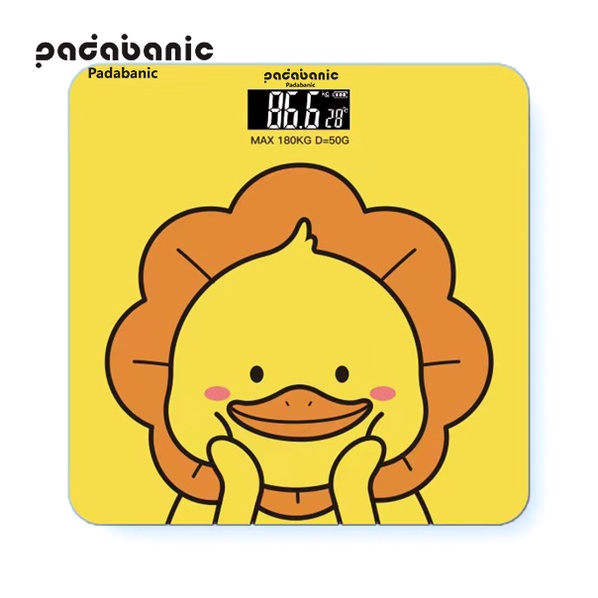 Cân Điện Tử Cân Sức Khỏe Mini Thay Pin Màn Hình LCD Hiển Thị Rõ Ràng Mặt Kính Cường Lực Chắc Chắn Max180kg