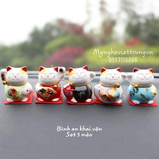 Set Mèo Mini Trang Trí oto