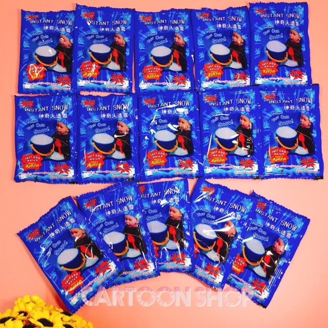 Set 50 bịch tuyết xanh làm slime