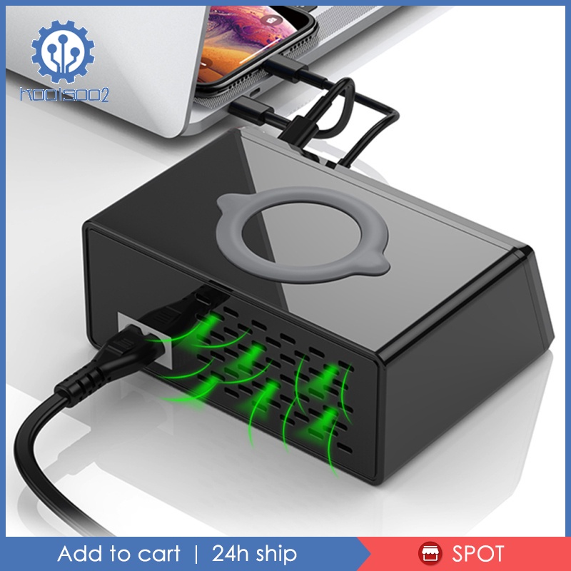 Wireless Charging Station 8 Ports USB Charger Quick Charge 3.0 HUB AU Plug