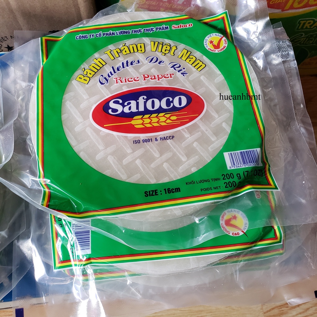 Bánh tráng cuốn safoco Việt Nam size 16 cm