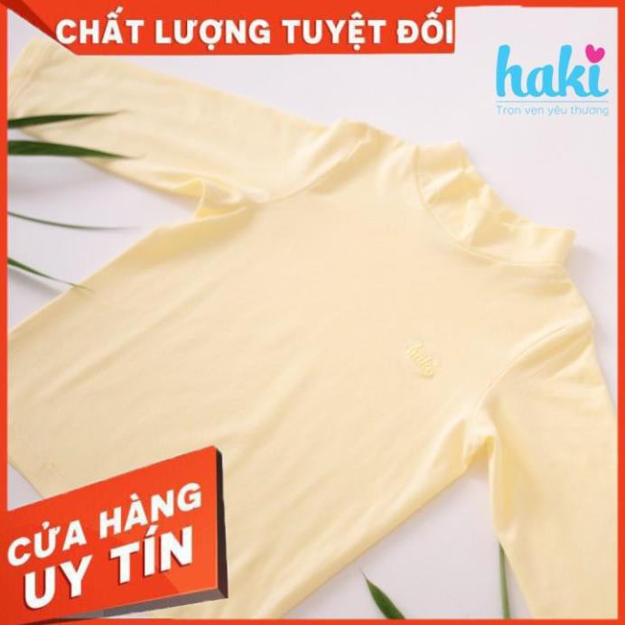 Chính hãng Áo giữ nhiệt sợi tre cao cấp HAKI cho bé- Áo cổ lọ siêu mềm mịn BB008 _Tuyên sỉ