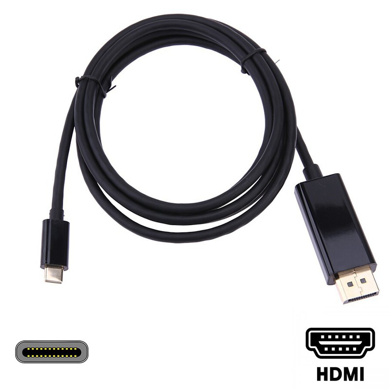 Cáp Chuyển Usb Type C Ra Hdmi Dài 1.8M Cho Macbook, Laptop Surface, Dell, Samsung Ra Màn Hình, Máy Chiếu Hình Ảnh 4K