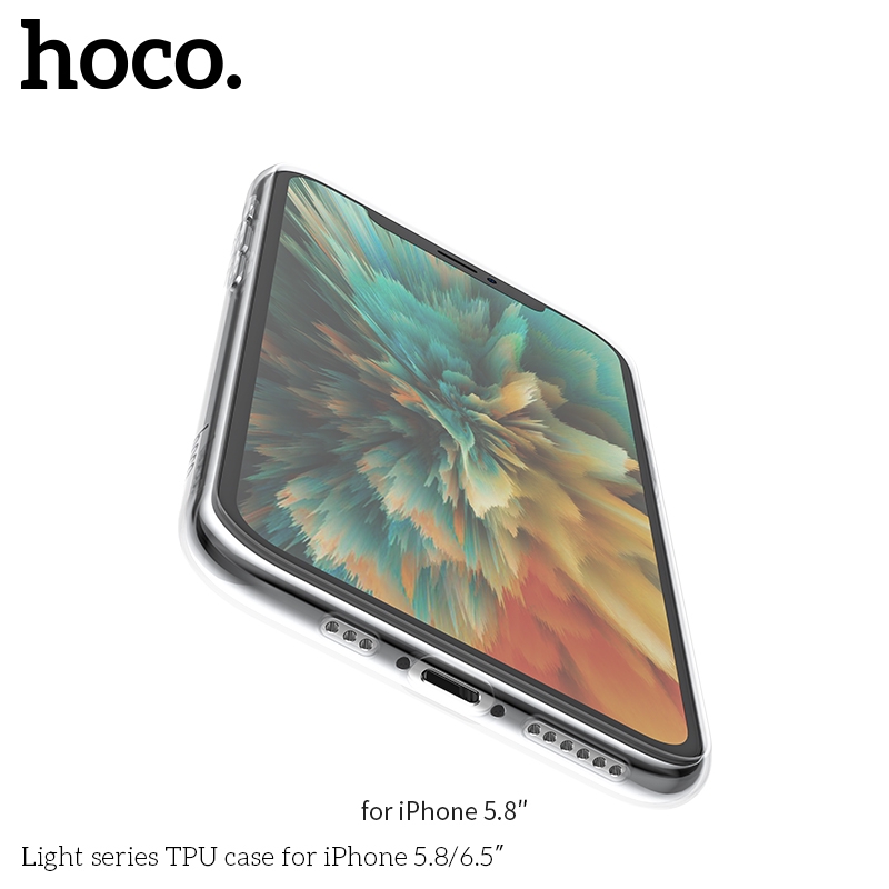 Ốp điện thoại hoco. chất liệu TPU mềm trong suốt cho Iphone 11 Pro Max 5.8 6.1 6.5