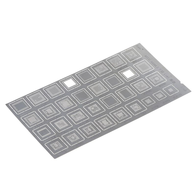 Bộ 4 Khuôn Bga Stencil Cho Mtk Msm Samsung Huawei Xiaomi Ipad Cpu Ram Pm Power Ic Reball