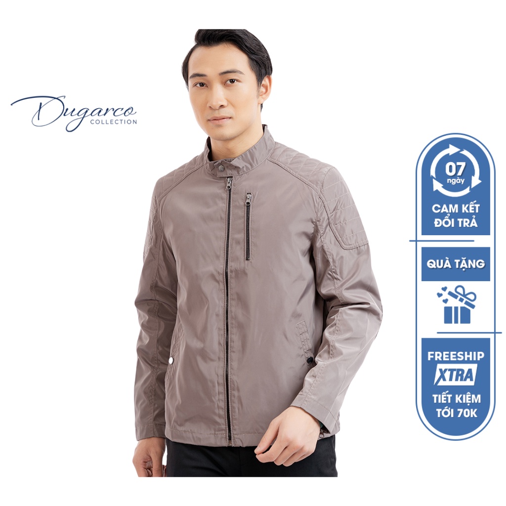 Áo khoác jacket DUGARCO nam 2 lớp dù cao cấp cản gió, giữ nhiệt 92JM42088