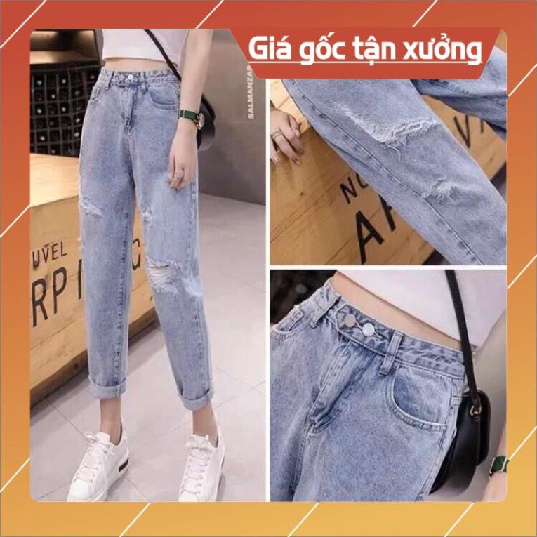 Khuyến mại Quần bò baggy nữ quần jean baggy nữ quần jeans nữ lưng cao chất đẹp Top xu hướng 2021 - HAPONO-J012 huyenjean | BigBuy360 - bigbuy360.vn
