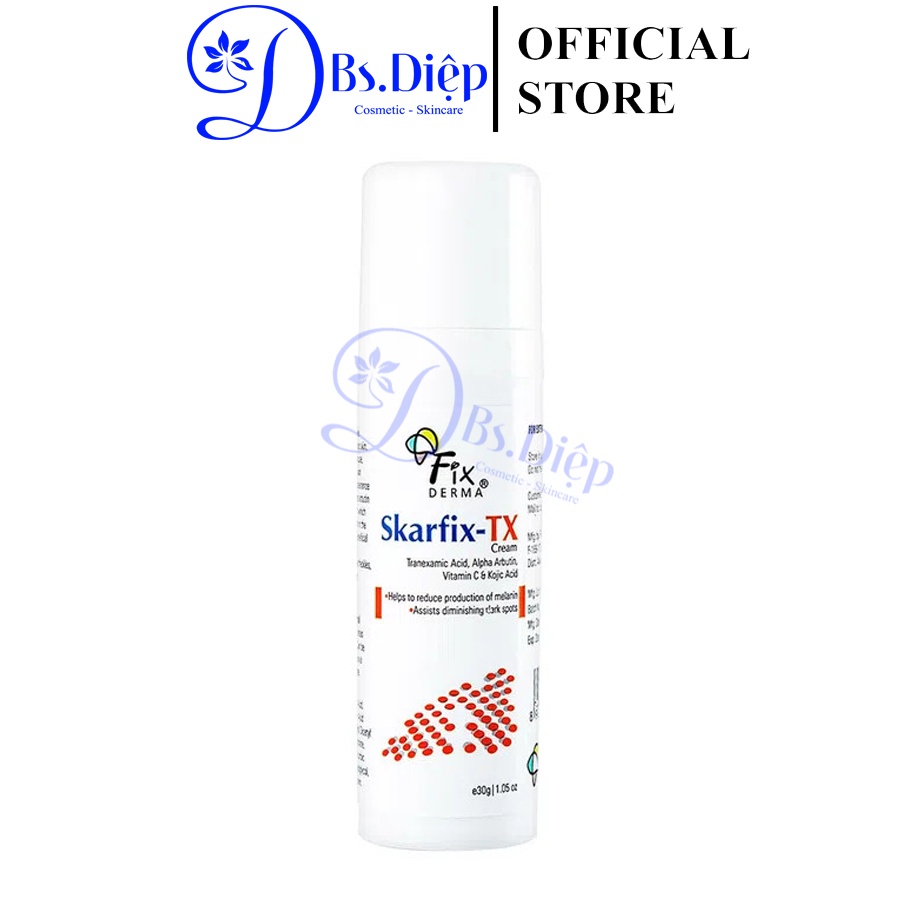 Fixderma Skarfix tx Cream - Kem dưỡng da mờ nám, giảm thâm 15g và 30g
