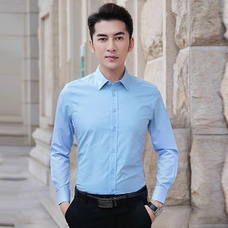 (có big size)sơ mi màu nam trơn body vải lạnh khô thoáng,không nhăn