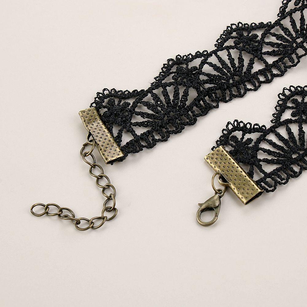 ROSE Choker Ren Đen Phong Cách Victoria Cổ Điển