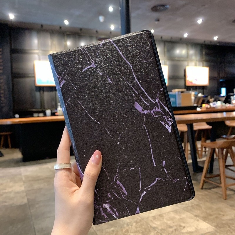 Bao Da Máy Tính Bảng PU Mẫu Cẩm Thạch Cho Samsung Galaxy Tab S8 S7 FE Plus 12.4 SM-X700 X800 T735 Galaxy Tab S7 11inch T870 T875 2022 Ốp