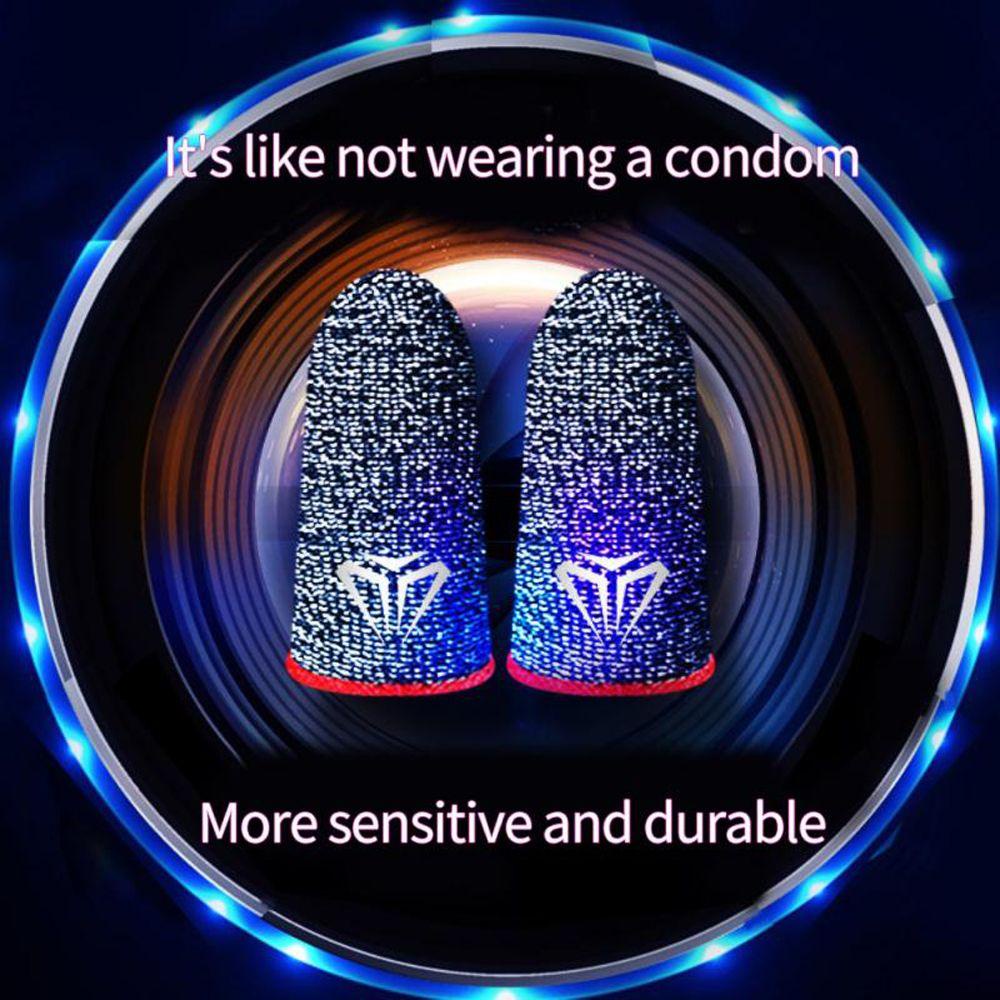 HARRIETT 1 Pair Finger Sleeve PUBG Thumb Gloves Fingertip Gloves Game Controller Sweatproof Gamer Fingertips Sleeve Mobile Games Touch Screen Finger Cots Cover Breathable Gaming Finger Cover/Multicolor
