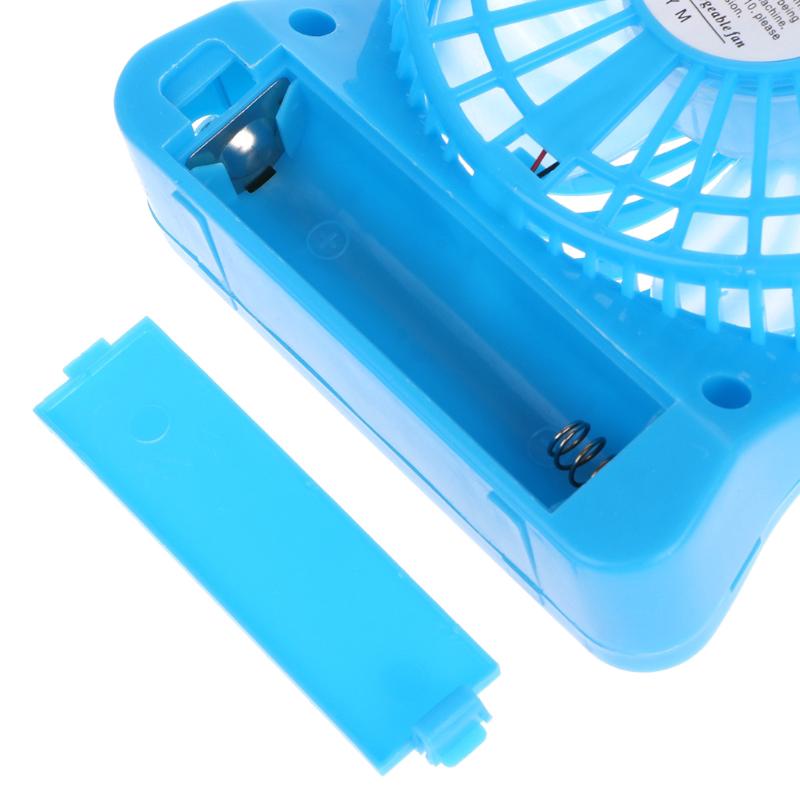 Quạt Usb Mini Để Bàn Gắn Kèm Đèn Led