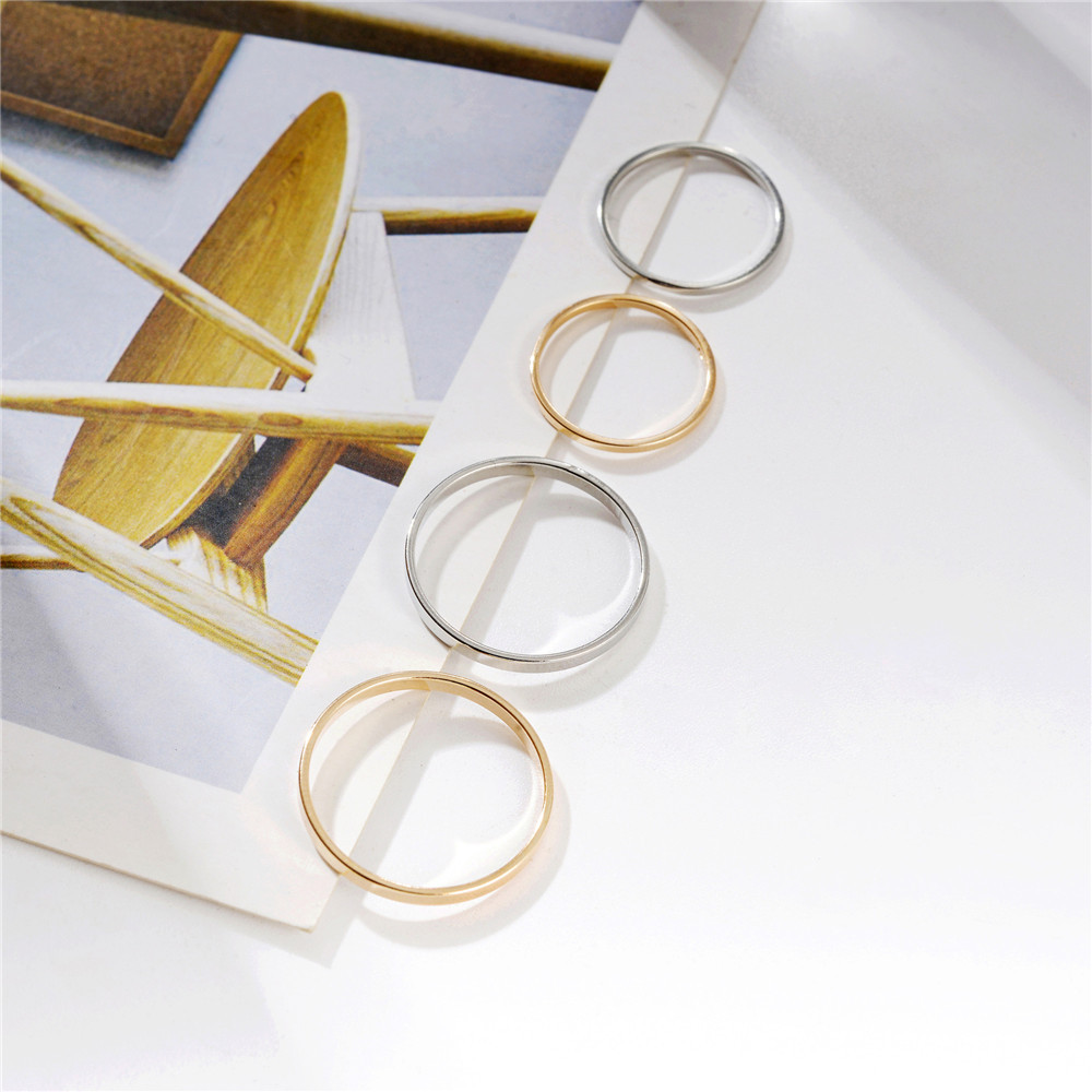 Set 10 nhẫn đeo ngón tay kim loại cổ điển thời trang cho nữ