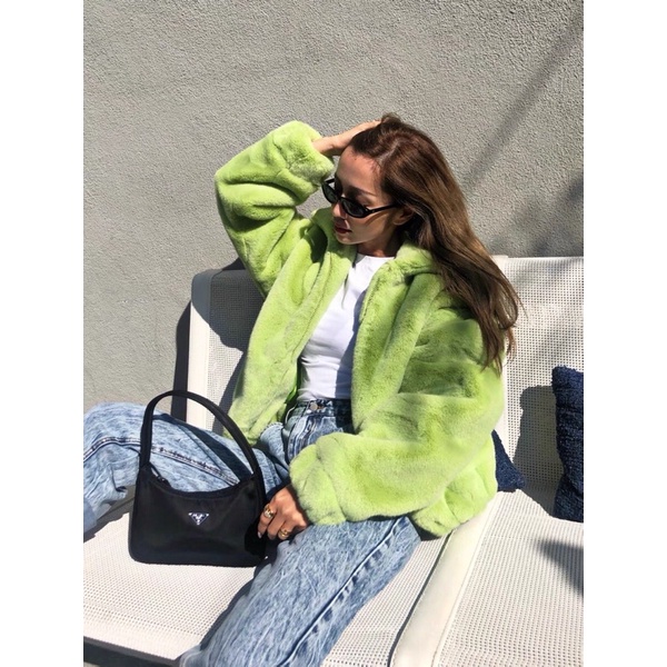 TKLIHN Áo khoác Lông ulzzang Croprop HOT FASHIONITA cá tính HOT TREND 2021 KÈM 2 ẢNH THẬT Ở CUỐI