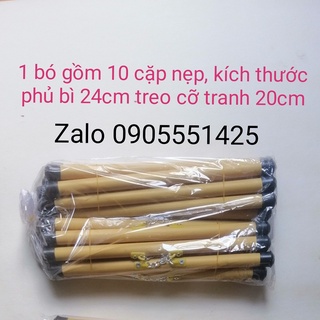1 bó ống trúc treo tranh, ảnh cỡ 20cm .Nẹp treo giấy A4 giấy thư pháp 20x54.