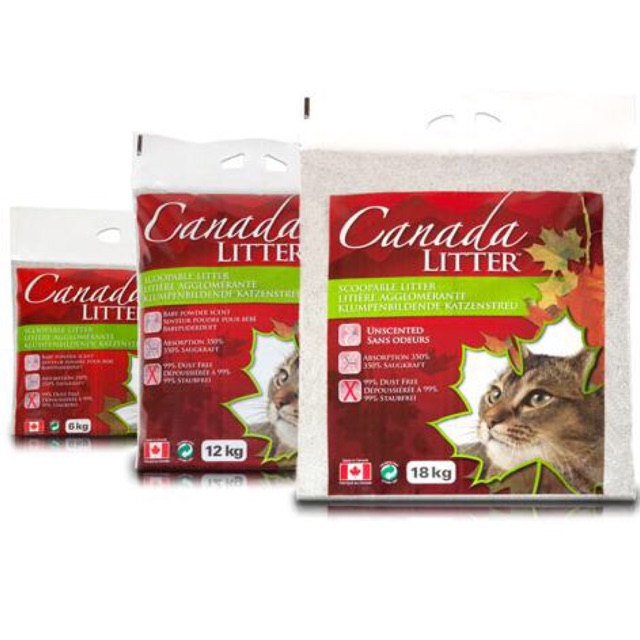 Cát vệ sinh cho mèo Canada Litter 6kg