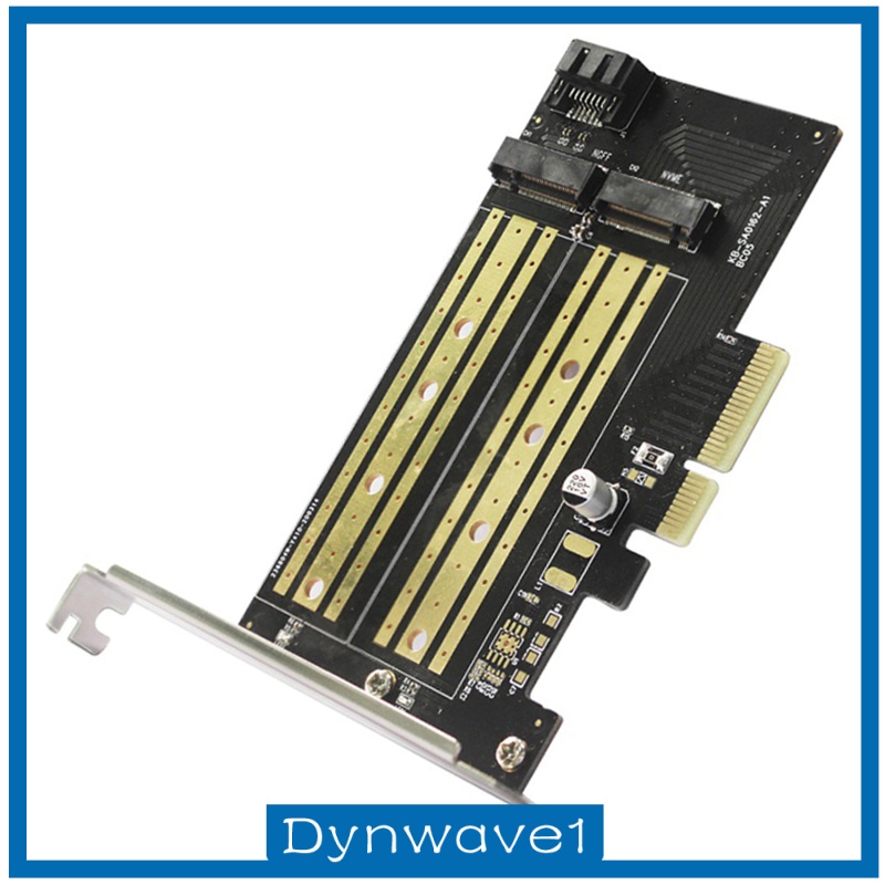 [DYNWAVE1] Durable PCIE to M2/M.2 Adapter 2280 2260 2242 for NVMe or SATA SSD Linux