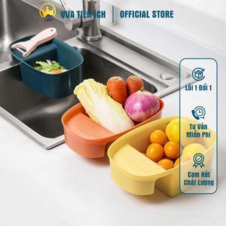 Khay lọc rác gác bồn rửa chén, khay nhựa bầu dục đựng giẻ, xà phòng