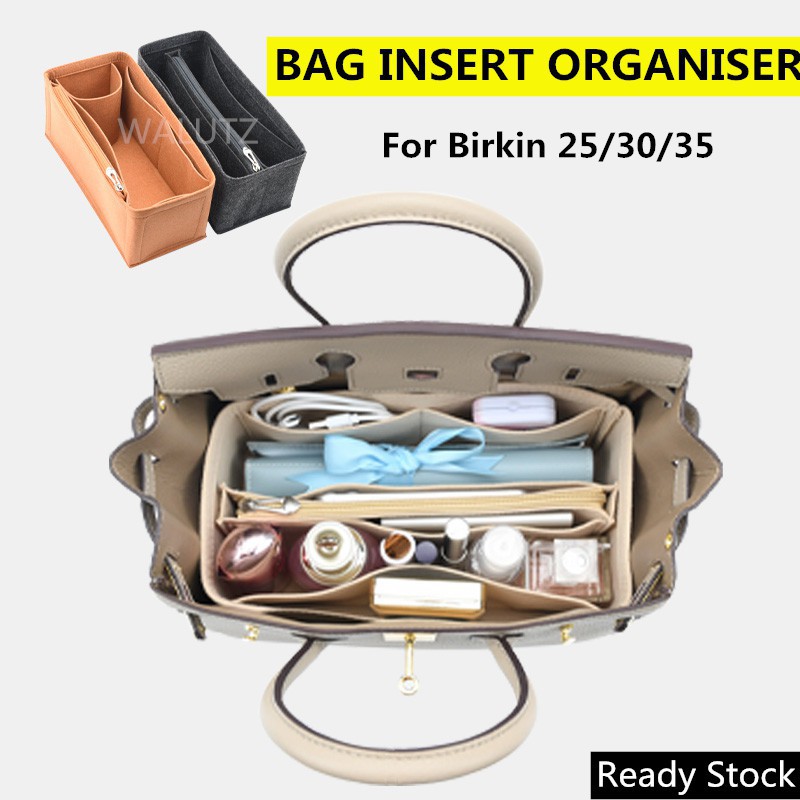 lót Túi（Phù hợp cho Hermes Birkin 25 30 35 40 ）nỉ nhiều ngăn | Bag Organizer Insert