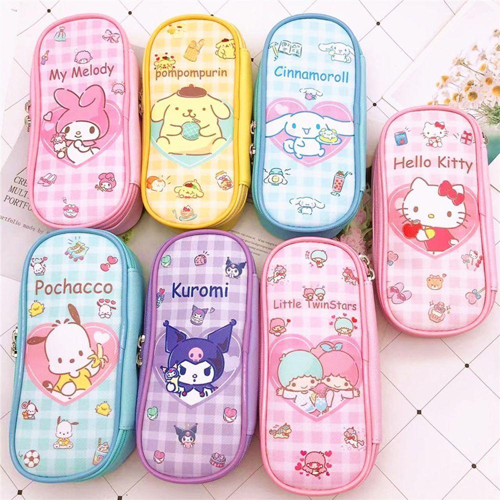 PEWANY Túi Đựng Bút Chì / Mỹ Phẩm Đa Năng Hình Mèo Melody Dễ Thương Cho Nữ