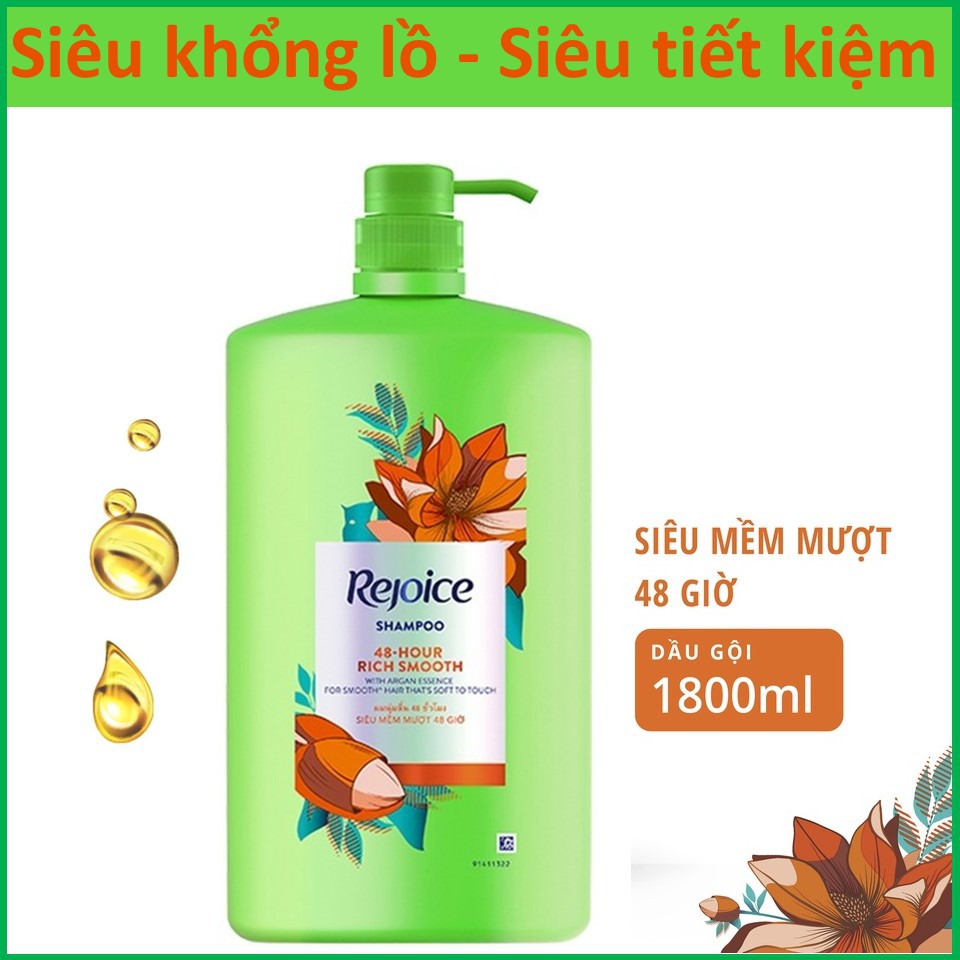 Dầu gội Rejoice Siêu mượt 1800ml