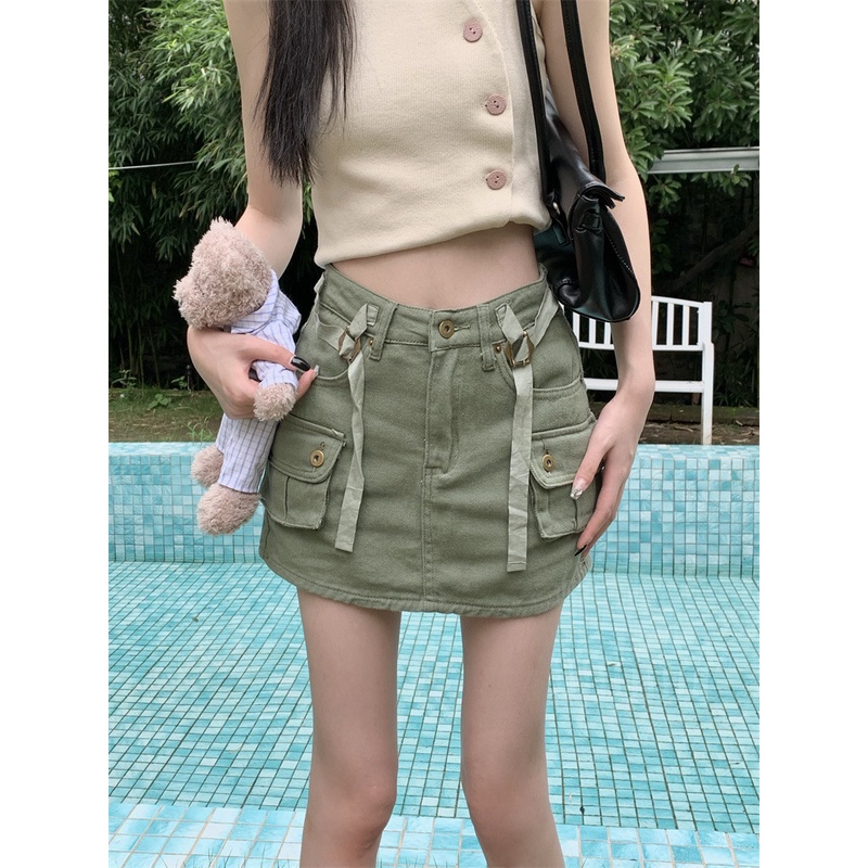 Chân Váy Jean Chữ A Phong Cách Hàn Quốc Thời Trang Cho Nữ