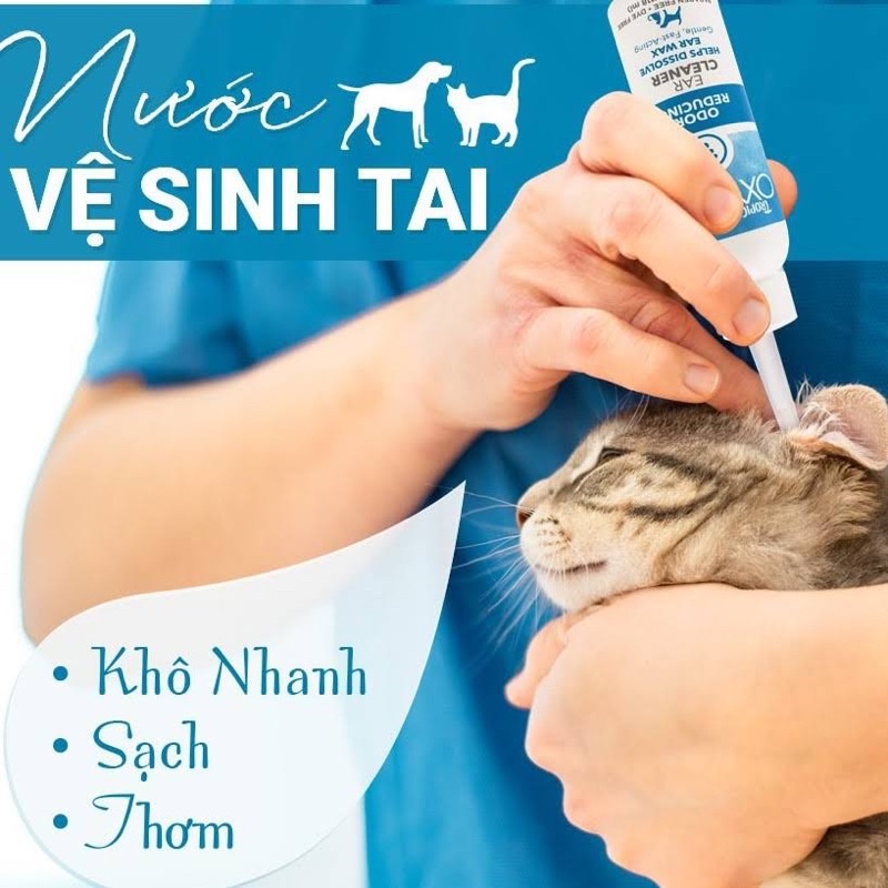 Can dung dịch vệ sinh tai chó mèo Oxymed Tropiclean 3.78 lít