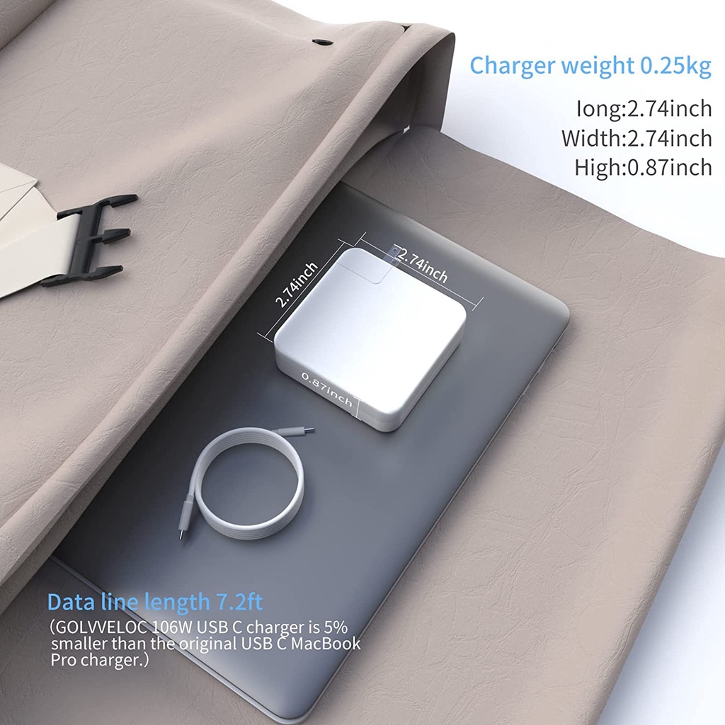 Bộ Sạc Nhanh 96W 87W 61W 30W Pro PD Cho Pro 16 15 13 inch USB C