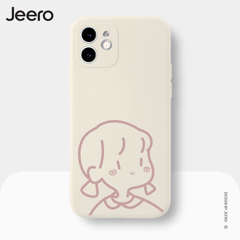 Ốp điện thoại JEERO hoạt hình cặp đôi thích hợp cho IPHONE 13 12 11 PRO MAX SE 2020 X XR XS ip 8 7 6 6S PLUS HFC303