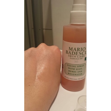 Xịt dưỡng da Mario Badescu Facial Spray With Aloe, Herbs, Rose Water 59ml