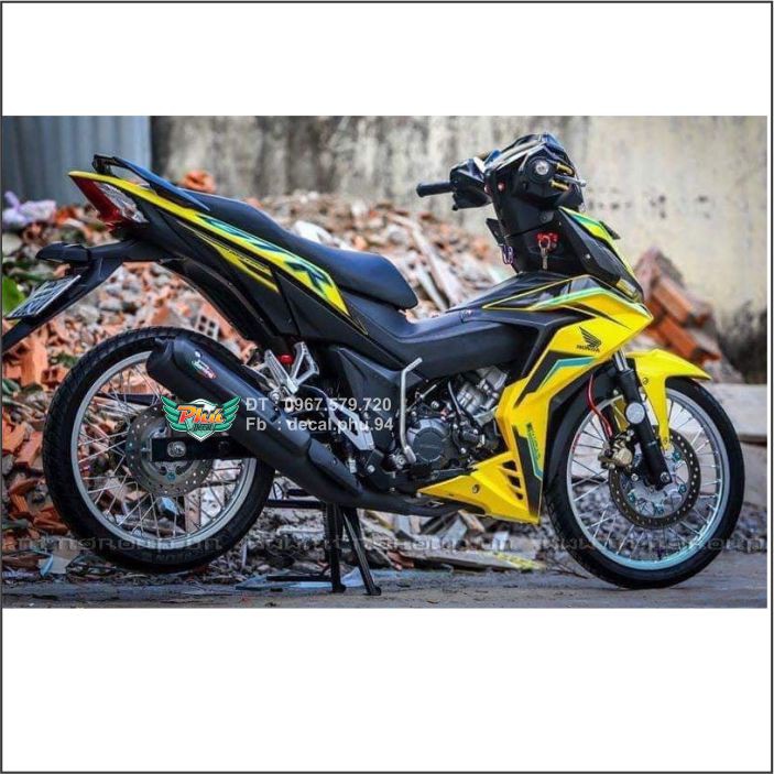 Tem Winner GTR vàng đen xanh (V)