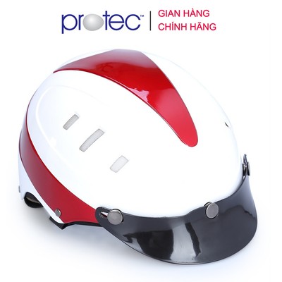 Nón bảo hiểm nửa đầu Protec Rosa RLW, phối màu thời trang, cao cấp, an toàn - Size L