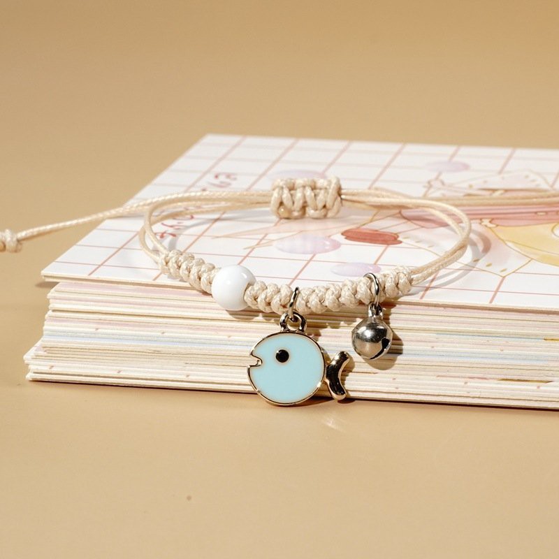 Vòng gốm dễ thương gắn hoa lục lạc Khủng Long Bò Sữa Cà Rốt Panda Cá Lá Thư Cầu Vồng Xương Rồng Voi phụ kiện đeo tay