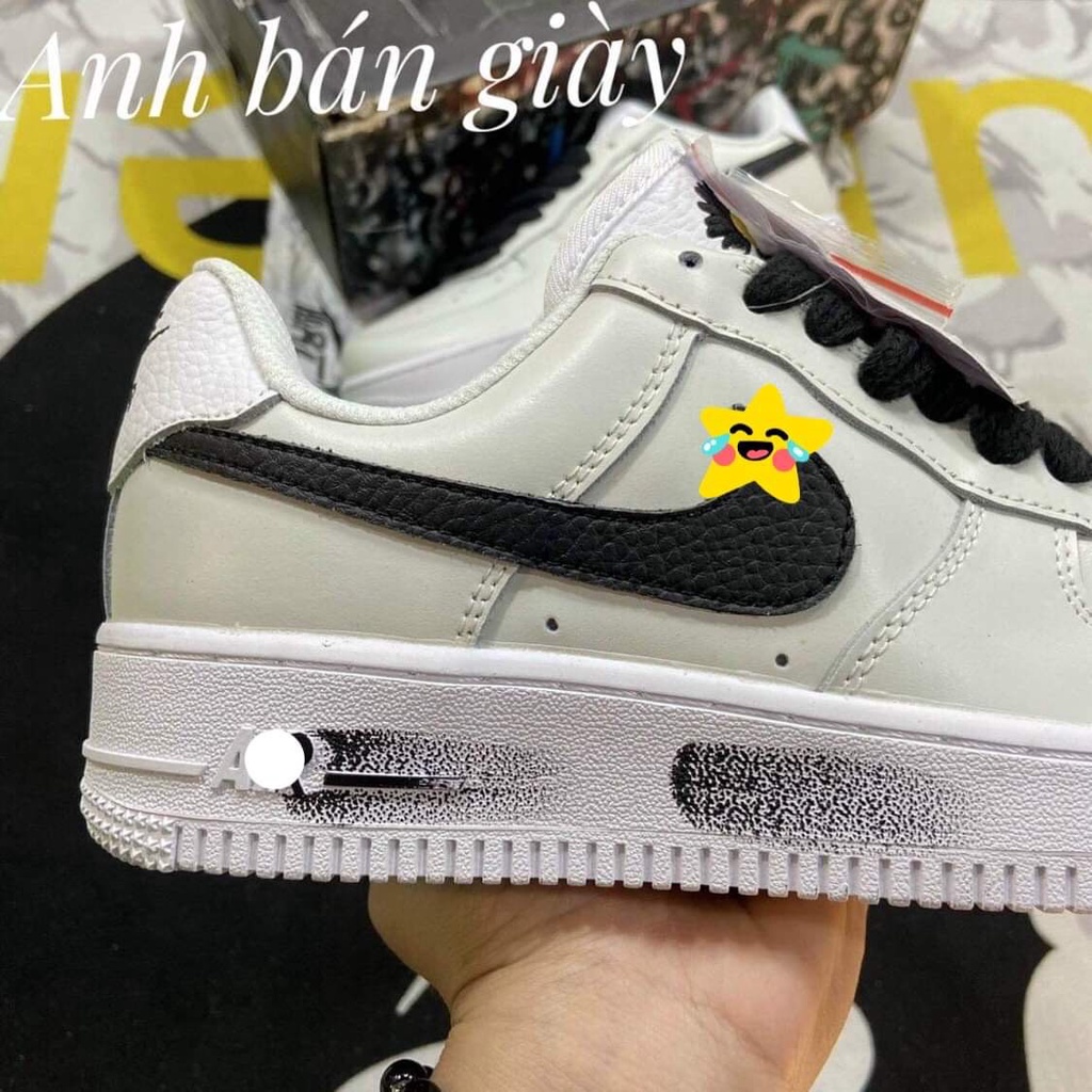 Giày Sneaker Nam Nữ - Giày Air Force 1 AF1 Trắng Hoa Cúc Sơn Đế Tróc Sơn Cổ Thấp
