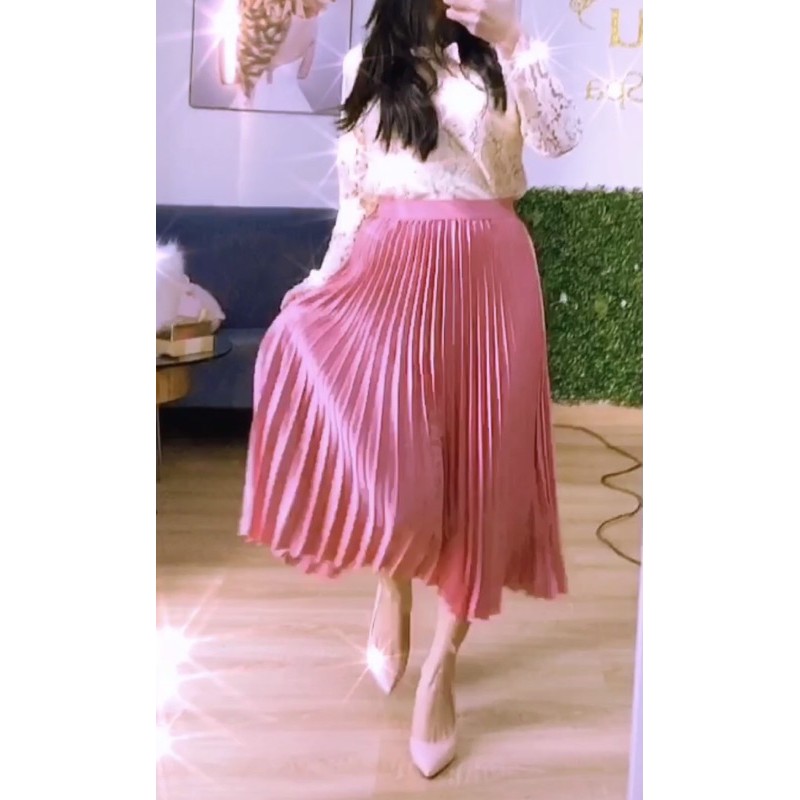 (sẳn) chân váy hồng xinh lung linh (kèm hình ảnh khách nhà mình)