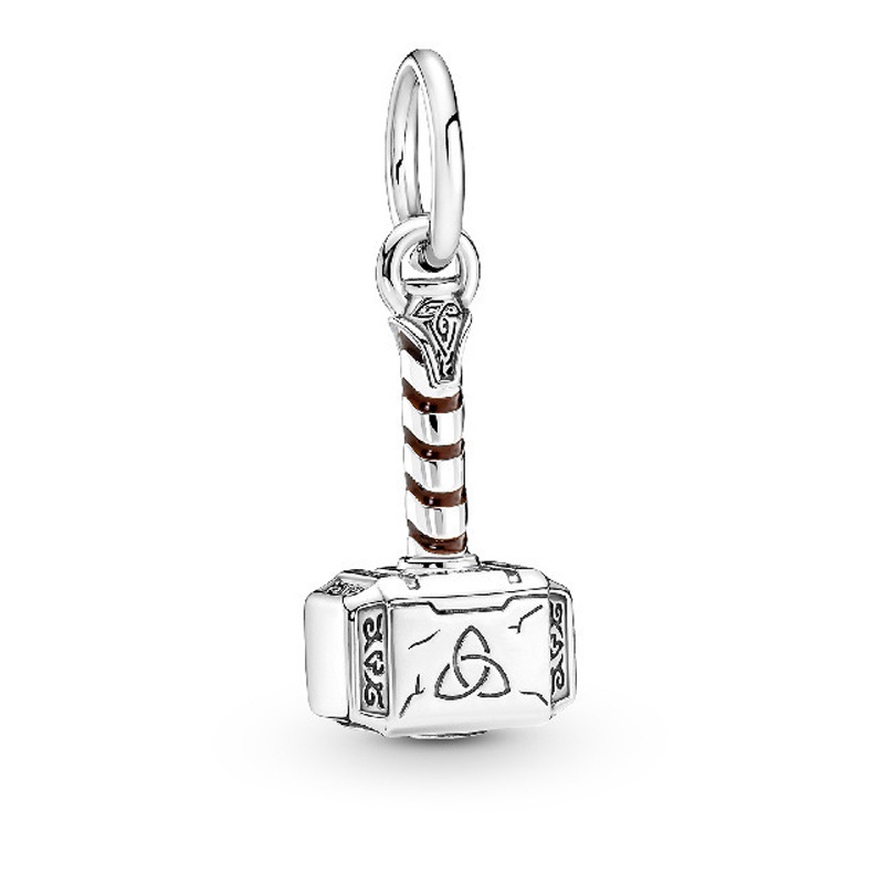 Hạt Charm Bạc 925 Hình Marvel The Avengers Iron Man Dùng Làm Trang Sức Vòng Tay / Vòng cổ DIY