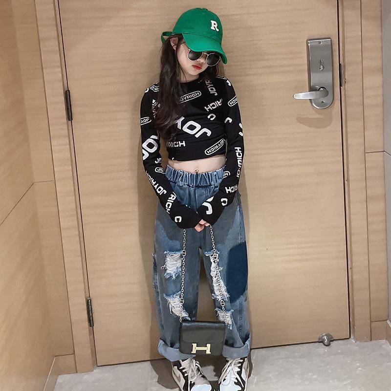 [Hàng Có Sẵn] Áo Thun Cotton Tay Dài Lưng Cao Dáng Ôm Thoải Mái Cho Nữ