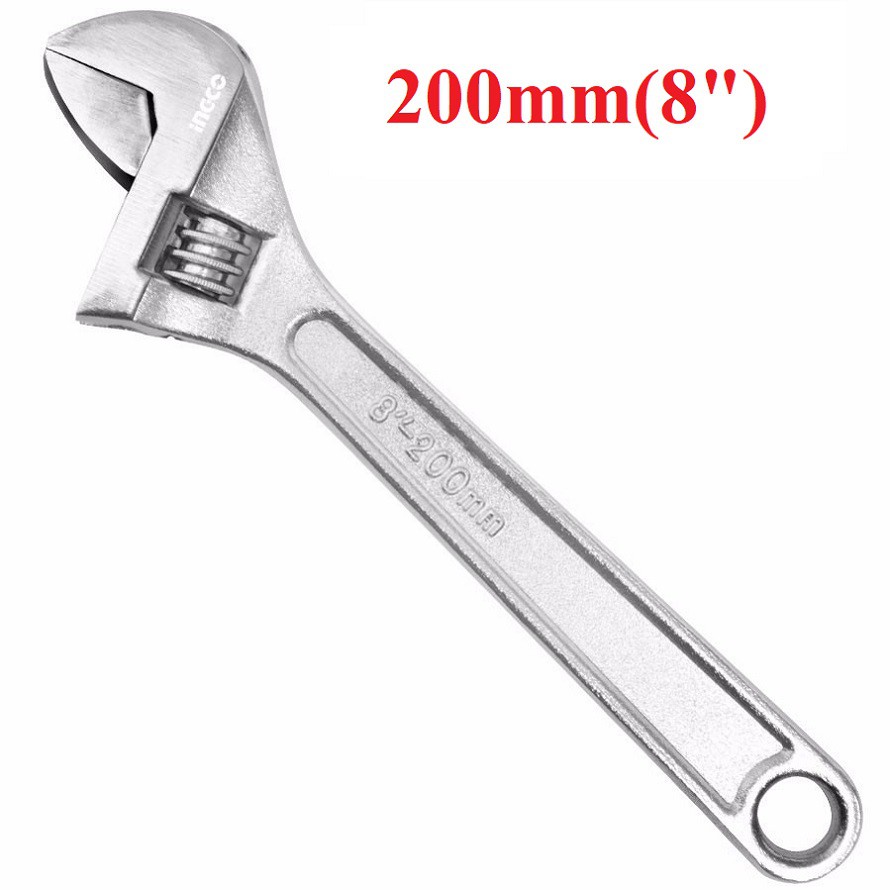 Mỏ lết mạ chrome Ingco 8''/200mm - HADW131082