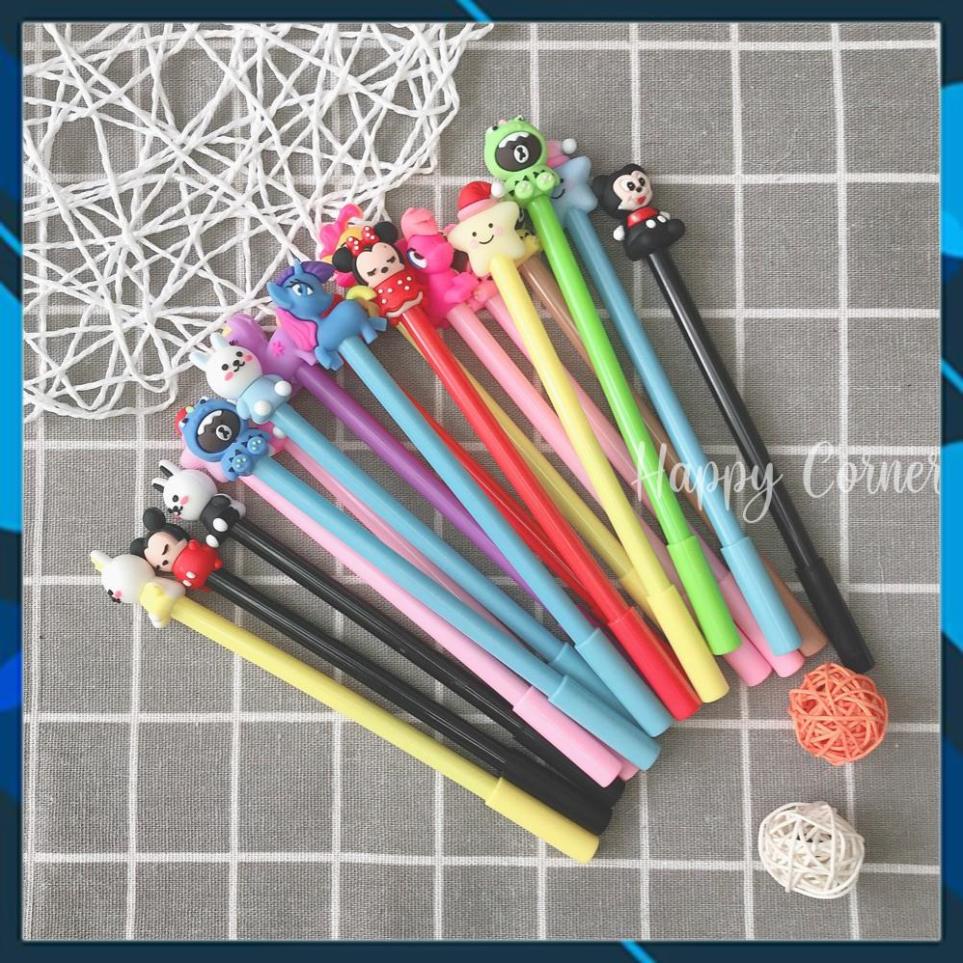 [HOT HOT] Set 10 bút mực gel nước hình thú dễ thương-ngộ nghĩnh ( mực xanh &amp; tím)
