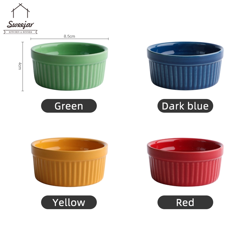 SWEEJAR Bát  Bằng Gốm Đựng Thức Ăn Dễ Thương