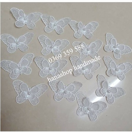 Ren Bươm Bướm Trang Trí Váy Áo, Bờm Tóc