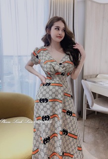 [Shop bigsize nữ] Đầm dài đi tiệc 55-75kg (2 size: XL/ XXL)