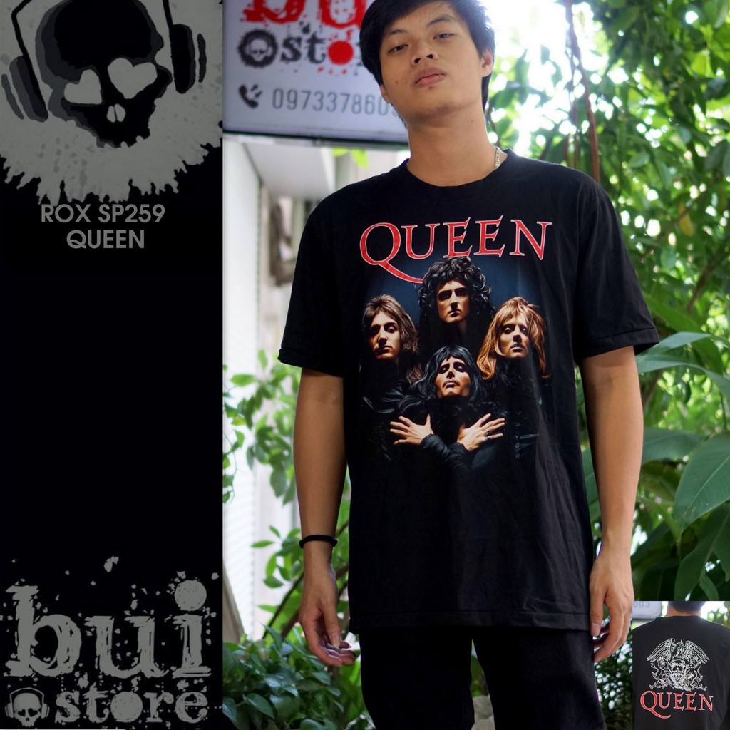 Áo Rock: áo phông Queen ROX SP259 100% cottong over size nam nữ đều mặc được Thái Lan