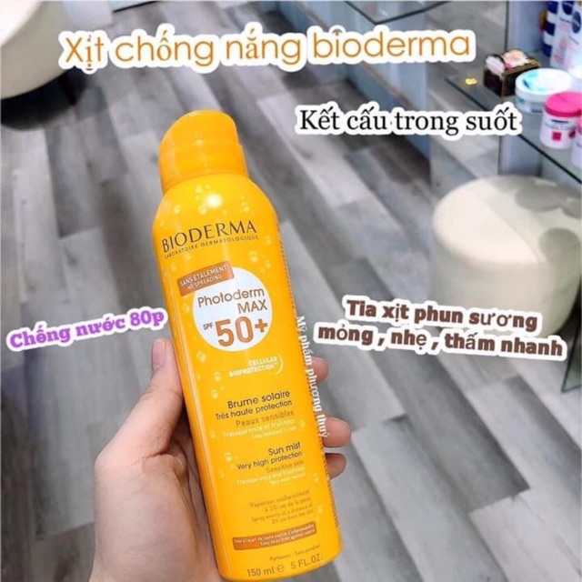 Combo xịt chống nắng bio