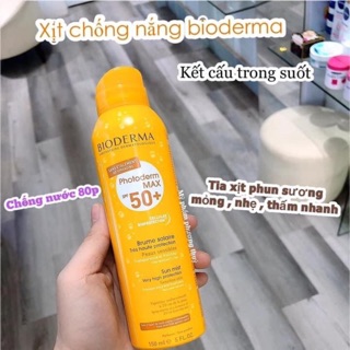Combo xịt chống nắng bio
