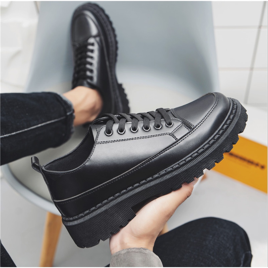 (VIDEO THẬT HÀNG TUYỂN CHỌN CAO CẤP) Giày bốt dr martens PX25 giày buộc dây thấp cổ tăng chiều cao 6 cm INF9 | BigBuy360 - bigbuy360.vn