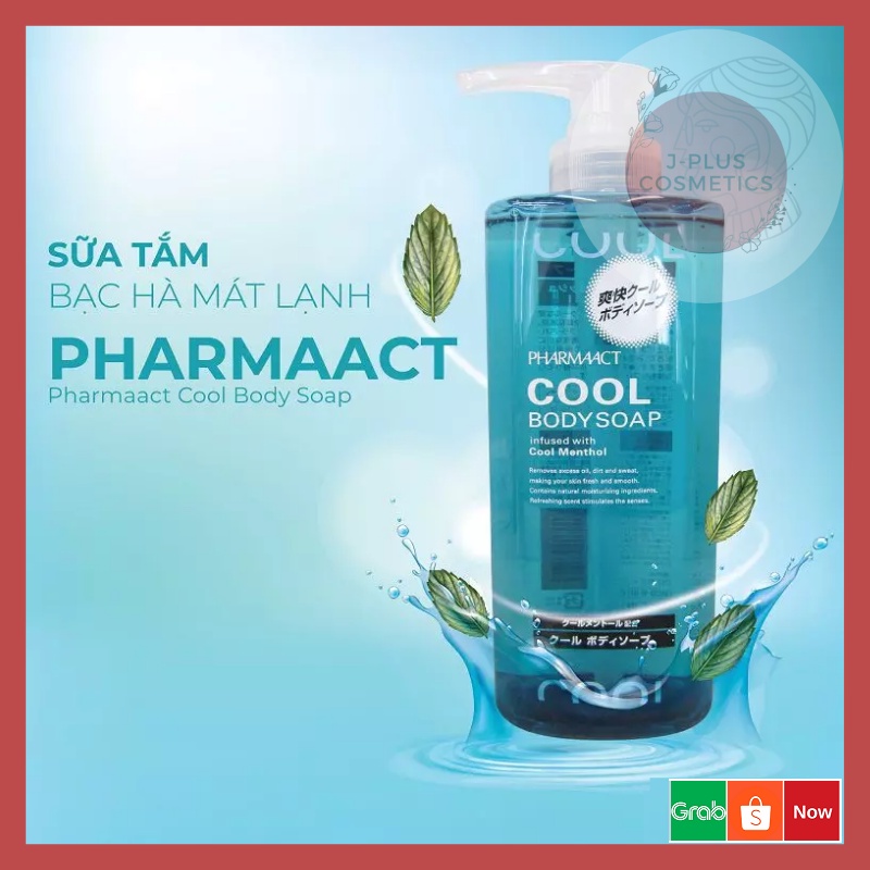 Sữa Tắm Hương Bạc Hà Mát Lạnh Cool Body Soap PHARMAACT [Có Tem Phụ]