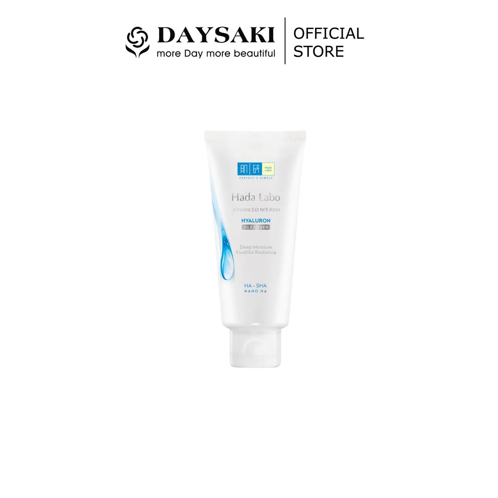 Hada Labo Kem Rửa Mặt Dưỡng Ẩm Advanced Nourish Hyaluron Cleanser 80g