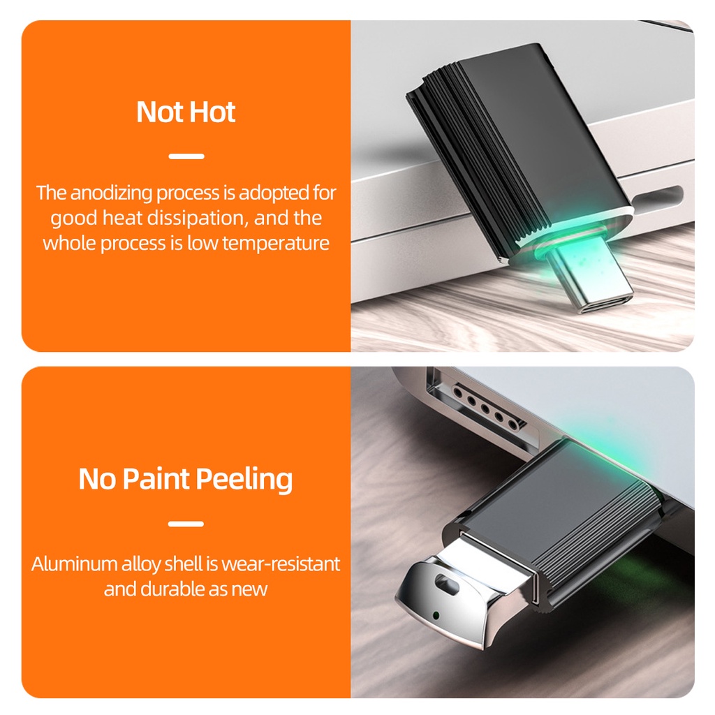 Đầu điều hợp OTG loại C qua USB 3.0 OTG có dây buộc dạng xích